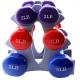llb and kg weight colorful Neoprene Coated Round Shape Dumbbell