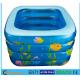 Square Inflatable Swimming Pool Sea Animal Printing Easy Setting Up For Kids Toy
