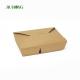 Biodegradable Kraft 1480ml Disposable Paper Food Containers With Lids