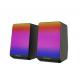 3W RMS Power Dual 2 inch Speakers SNR >30dB 0.46kg RGB Lighting Inline Volume Control 5V DC Input For Desktop