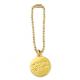 Handbags Metal Circle Hang Tag with Customized Size and Gold Metal Plate