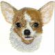 3.25 Chihuahua Portrait Dog Breed Embroidery Patch