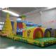 OEM Commercial grade 0.55mm PVC tarpaulin Kids Blow up Inflatables Obstacle Course Games