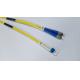 SM MM Fiber LC TO FC Patch Cord Customized White Black Yellow Color