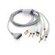 EDAN DX12 Compatible 10 Leads IEC AHA Holter ECG Cable With Banana 4.0