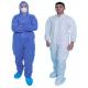 55-75 Gsm Size Safety Disposable Coverall Suit Lightweight With CE Category Ill
