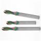 Double Flute Long Shank End Mills RLD Rainbow coating For Copper Electrode