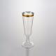 150ml gold rimmed plastic champagne flutes -new elegant plastic champagne flutes with a stunning modern design