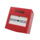 Red Fire Alarm Manual Call Point Break Glass Switch , Explosion Proof Manual Call Point