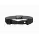 Dual color small medical Elite id bracelet engraved qr code on black plate