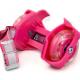 YOBANG rose red Street Rollers Flashing Heel Wheels Clip on Skates for shoes gilrs