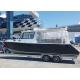 9m 30ft Aluminum Fishing Boats Inshore Cruiser With Enclosed Hardtop Plate Hull Structure