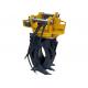 Kobelco SK220 Excavator Hydraulic Rotating Grapple For Construction