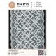 22.3 cm warp knitted elastic jacquard large wide flower lace is suitable for the decoration of women's underwear fabrics