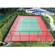 Green Plastic Chain Link Mesh Fence PVC Coated After Galvanized For Stadium