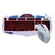 LED Backlit Gaming Keyboard And Mouse Combo Customized Layout 104 Key