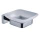 Modern Square Shape Solid Stainless steel satin Shower Soap Dish Holder