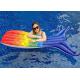 Colorful Inflatable Mermaid Tail Size 175*105cm Double Sided Printing