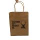Custom Brown Kraft Paper Shopping Bag Recyclable Paper Gift Bags With Handles