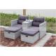 Outdoor Wicker Table Chair Set with 8*1.1MM Pe Rattan