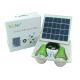 Solar power lighting kits 9W panel double lamps  lithium battery with remote control for camping,  emergency lighting