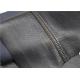 Custom PU Synthetic Leather , Black Washed Polyurethane Leather Fabric