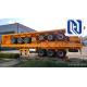 2/3/4 Axles Flatbed Semi-Trailer For Transporting Containers Jost Support Leg Fuwa Axle/ BPW Axle