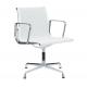 4 Fix Legs White Mesh Desk Chair , Comfortable Aluminum Group Executive Chair