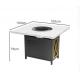 Factory price electric mini marble tabletop restaurant hot pot table