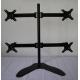 100*100mm Dual Monitor Mount Vertical Black White Color Steel Material