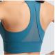 New Design Removable Pads Mesh Triangle Beauty Back Womens High Support Sports Bra Top Fitness 2022