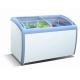 Commercial Glass Top Display Chest Freezer R134A Refrigerant Easy Cleaning