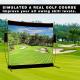 High Durability Fiberglass Golf Hitting Practice Net Durable Long Frame