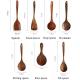 7pcs Acacia Teak Wood Cooking Utensils Wooden Spoon And Fork Set