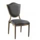 YLX-6017 Comfortable Wood Imitation Tube Black Fabric Dining Chair for Hotel