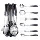 Customized Stainless Steel Kitchen Cooking Utensils Set with Turner and Ladle Spoon