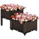 Backyard  Plastic Raised Planter Boxes Sun Resistant