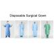 Medical Use Disposable Isolation Gown , Full Body Non Woven Isolation Gown