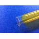 PECVD Fused OD 30 mm Quartz Glass Tube Covered With Yellow 3M Fiber Used in Photocoltaic Industry Coated