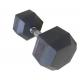 2.5kg - 50kgs Gym Workout Dumbbells , Black Color Rubber Hexagon Dumbbells