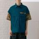 Summer Mens Trendy T Shirts Turtleneck Collar Anti - Wrinkle Patchwork Style