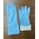 Blue M 45g Household Rubber Gloves Spray Flock Lined 30CM