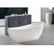 Extended Backrest Acrylic Massage Bathtub / Stand Alone Tubs Easy Installed