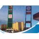 Single Color LED Fuel Price Signs / Mobile Electronic Message Boards steel Cabinet