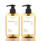 Wholesale rectangle ambre body lotion shampoo and conditioner black pump 800ml bootle