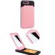 TPU PC 2 in 1 pink card slot phone case with a mirror for iphone X 6splus 7plus