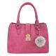 Pink and Black pu Handbag ladies Fashion handbags bolsas femininas bolsas para dama