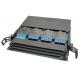 Sandblasted Black Anodized 144F 1U MPO MTP Patch Panel With 12 Pieces 12 F Cassettes