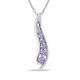 1/3 ct. t.w. Amethyst 7-Stone Journey Pendant Necklace in Sterling Silver