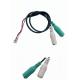 Black 3.5mm RCA Audio Video Cable Customizable Length With PVC Jacket